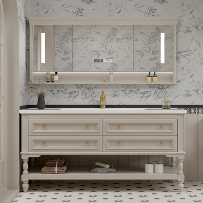 American-style retro smart bathroom cabinet