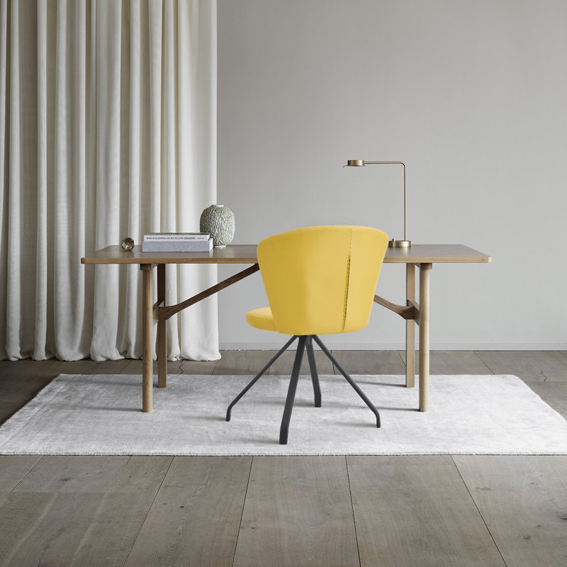 Chaise de bureau Goce, Jaune