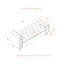 Banc de chambre 64,5 po en velours kaki avec rangement-896097669