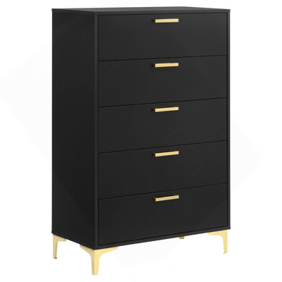 Commode rectangulaire 5 tiroirs Lexie
