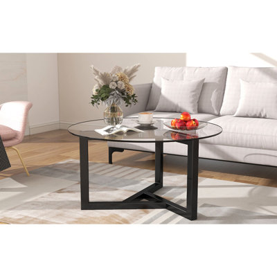 Table basse moderne en verre On-Trend