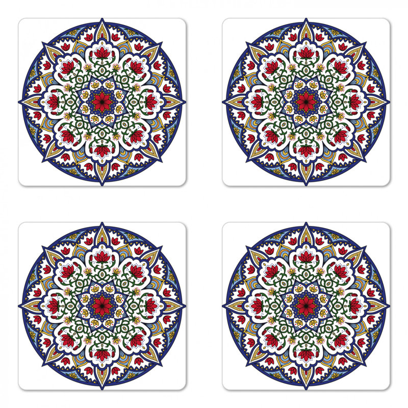 Square 4 Piece Coaster Set