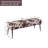 Modern Cowhide Pattern Upholstered Entryway Accent Bench-68825284