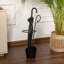 Porte-parapluie durable en métal, noir, 13,4 po x 9,1 po x 26,4 po | Fabrication en acier 100% antirouille | Conception élégante et fonctionnelle pour la maison ou le bureau | Garde les parapluies organisés et accessibles-1819073414