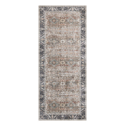 Nainika Bev Distressed Machine Washable Area Rug