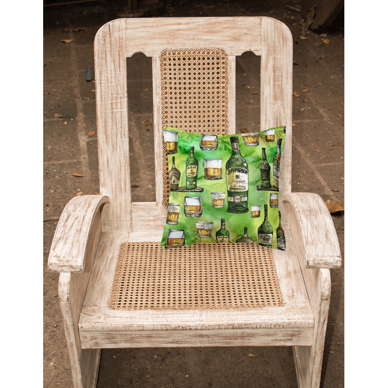 Coussin décoratif intérieur/extérieur whiskey, 18 po x 18 po