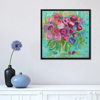 «Pink Peony», reproduction sur toile tendue