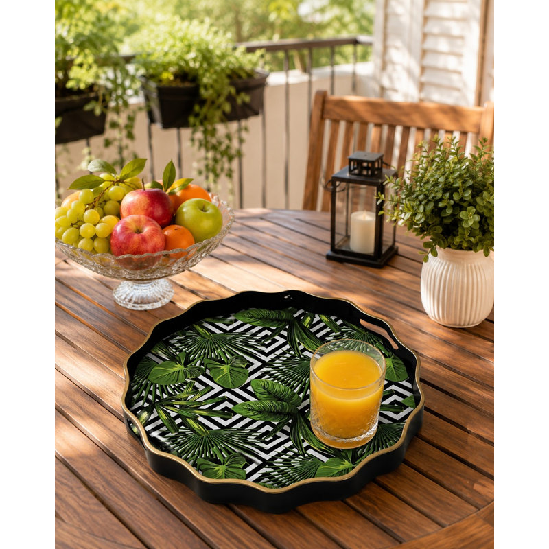 Plateau, Black/Multicolor, Geometric, Floral