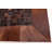 Cowhide Patchwork Brown Rug 6'1" x 6'1"