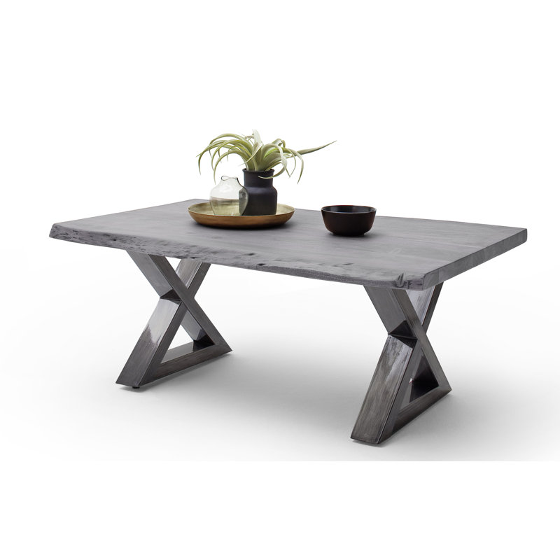 Edmunds Cross Legs Coffee Table, Antik, Grey/Brown/Blue