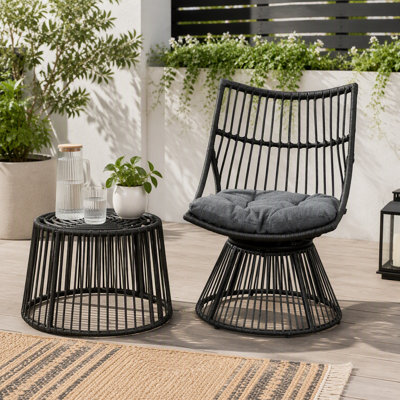 CHAISE ET TABLE D'APPOINT ELAINE