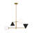 4 - Light Dimmable Modern Linear Chandelier-88144605-88144604
