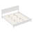 Modern White Solid Wood Platform Bed-646579867