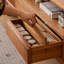 American style retro wooden TV stand