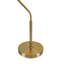 Flux Table Lamp - Gold Colour Metal Base - Black Outer Shade