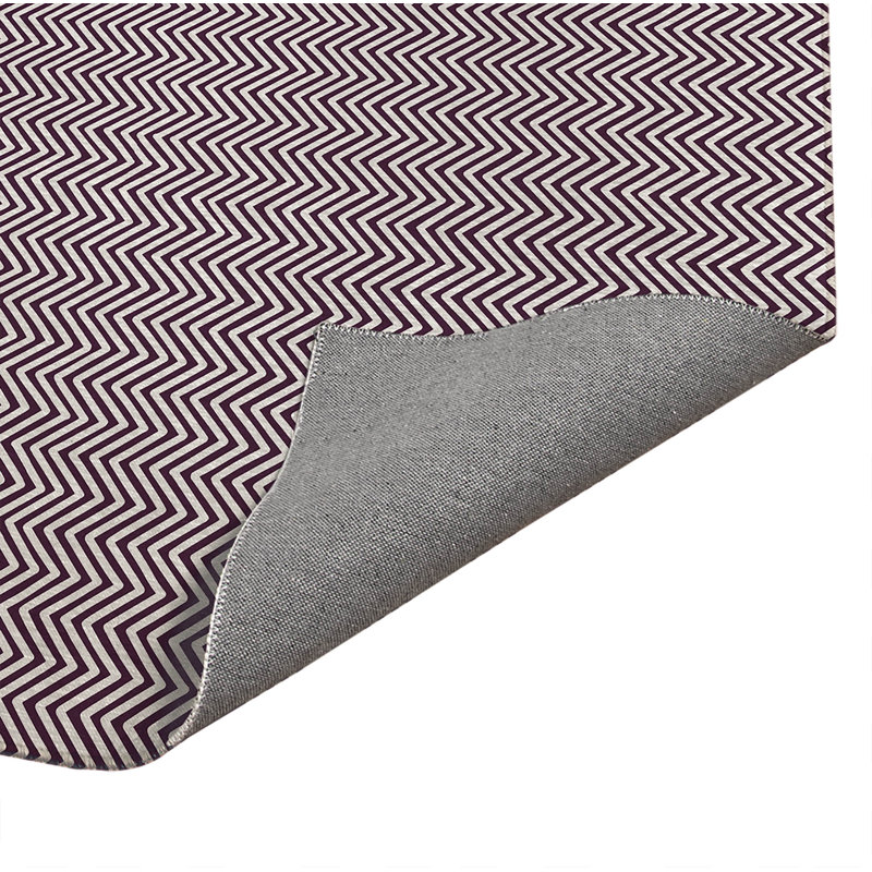 Chevy Champ Low Profile Kitchen Mat, Rectangle 4' x 6', Eggplant