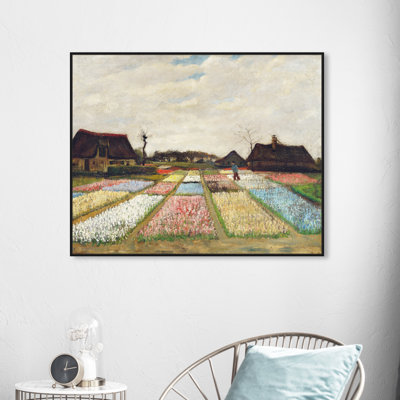 Classique et figuratif par Vincent Van Gogh - parterres de fleurs en hollande impressionnisme par Oliver Gal, art mural