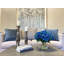Hydrangea Bouquet In Bubble Glass Vase-938174869