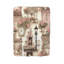 Charmant café parisien rose - couverture en sherpa de qualité supérieure - reproduction d'art luxueuse-97621311