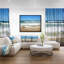 «Beautiful Empty Beach Under Blue Sky», reproduction de photo sur toile tendue-26692334-65295337