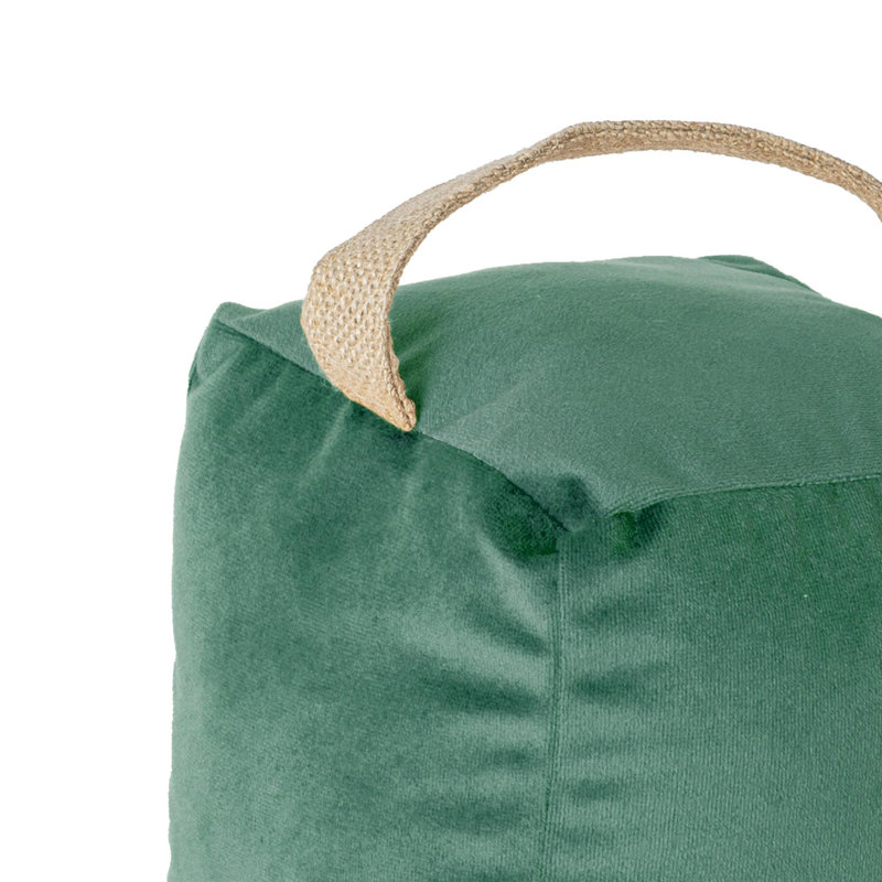 Velvet Draft Excluder, Green