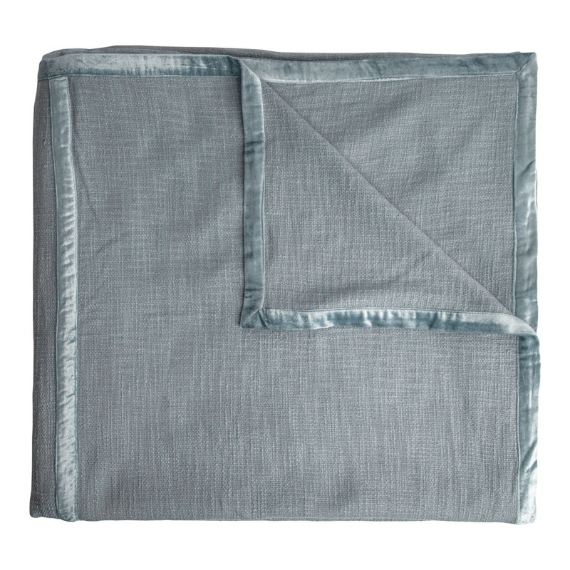 Chunky Velvet Coverlet, King Quilt + 3 Euro Shams, Biscotti