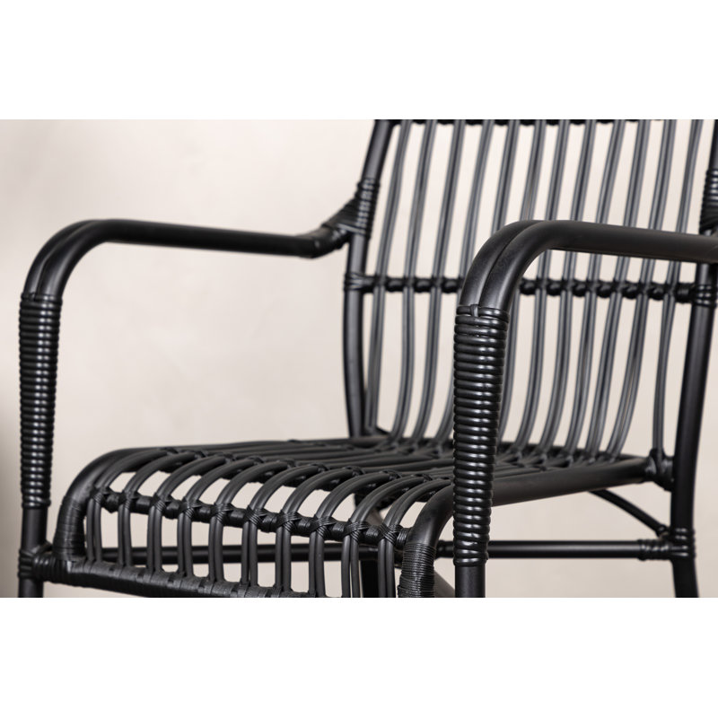 Rizal Loungechair Alumnium - Black /