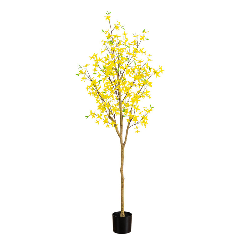Artificial Forsythia Tree, 72" H x 25" W x 25" D