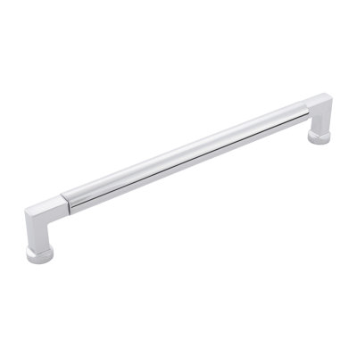 Parkview Collection Handle Pull - 8-13/16" Center to Center Cabinet Pull Chrome - Transitional Hardware for Drawers & Cabinets