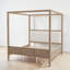 Lit plateforme à baldaquin en bois, tête de lit rembourrée, style ferme moderne, chambre-92568552-92568567