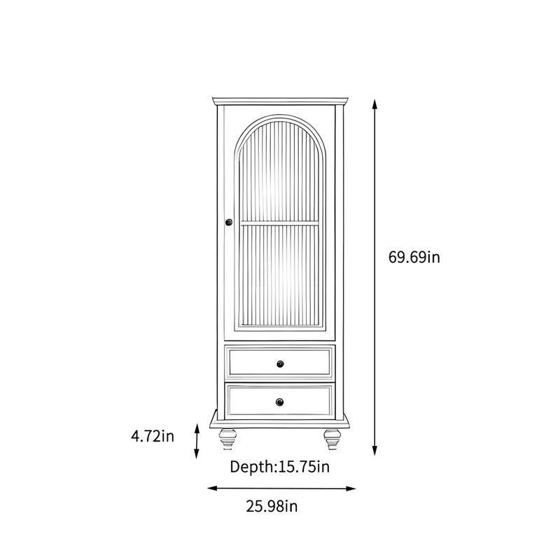 Armoire de rangement pour le salon