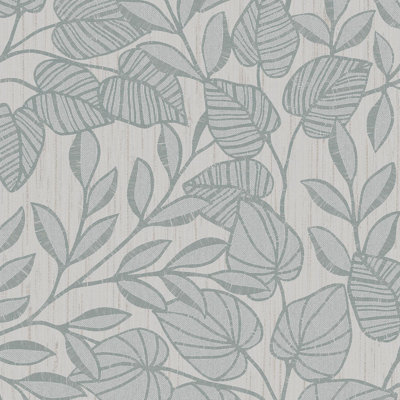 Superfresco Linden Leaf Trail Duck Egg Wallpaper