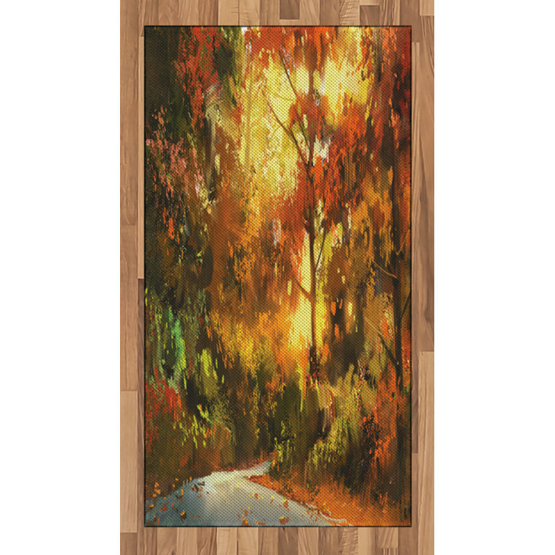 Scenery High Density Long Fiber Poly Threads Decorative Area Rug Carpet, Rectangle 2'7" x 5'
