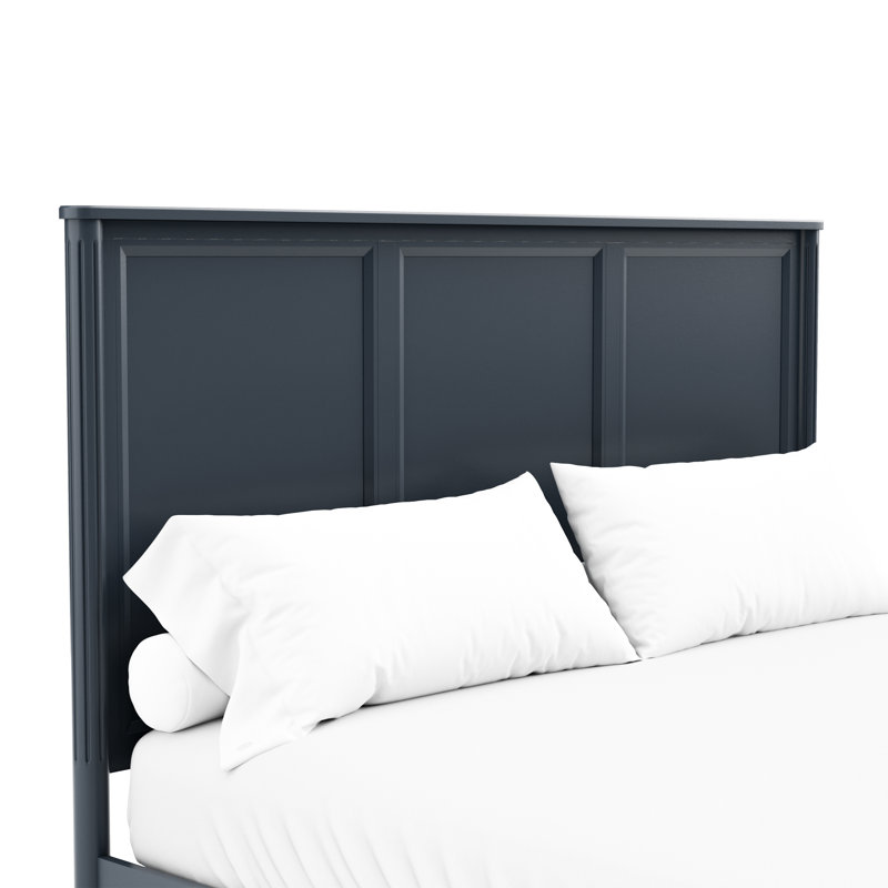 Vinesha Panel Bed, King, Blue