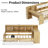 2 Drawers Daybed With Desk And Bookcase-415187656-415187654