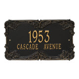 Signature Series 2-Line Wall Address Plaque