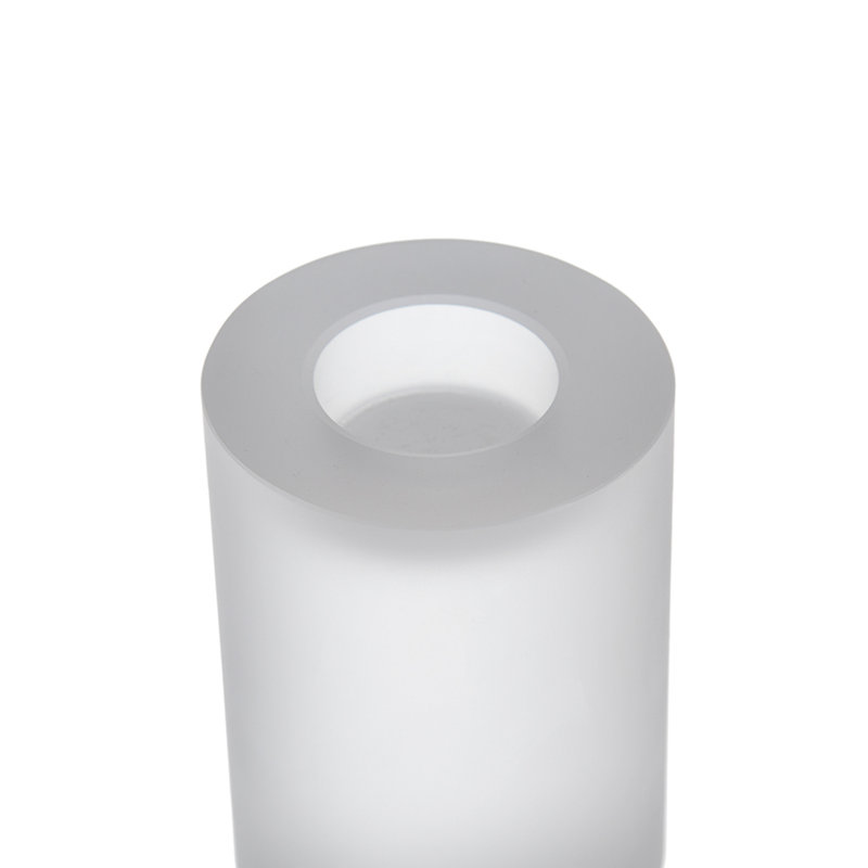 Petit porte-bougie en verre D3.1x7.1 "Palisade, H 7,1 po x l 3,1 po x P 3,1 po