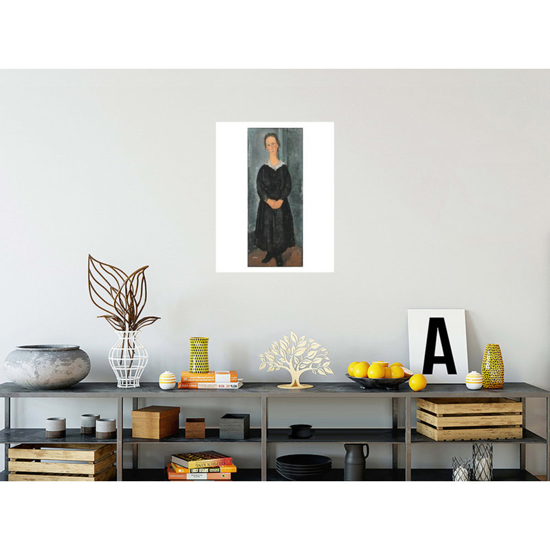 «La Jeune bonne» par Amedeo Modigliani - estampe numérique, H 28 po x l 22 po