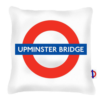 Upminster Bridge Tube Station London Transport Cushion