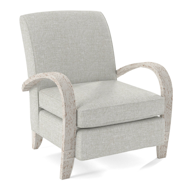 Vero Armchair, Antique Frost White, White Performance Fabric; 0851-94