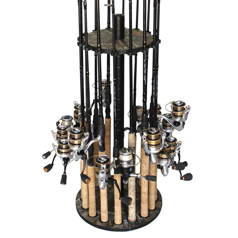 Manufactured Wood Freestanding Fishing Rack