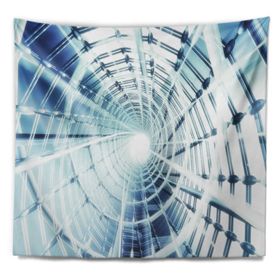 Tapisserie spirale en réseau 3d fractal