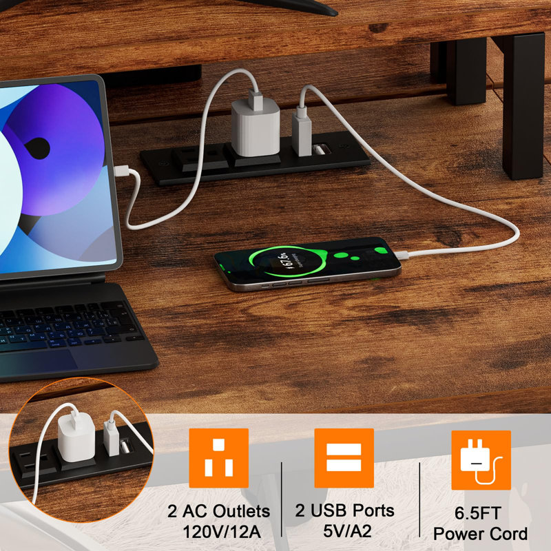Sular Metal Base Computer Desk