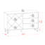 Soulsbyville 123.4cm Sideboard
