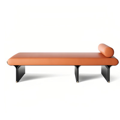 Pagas Microfiber Leather Upholstered Bench
