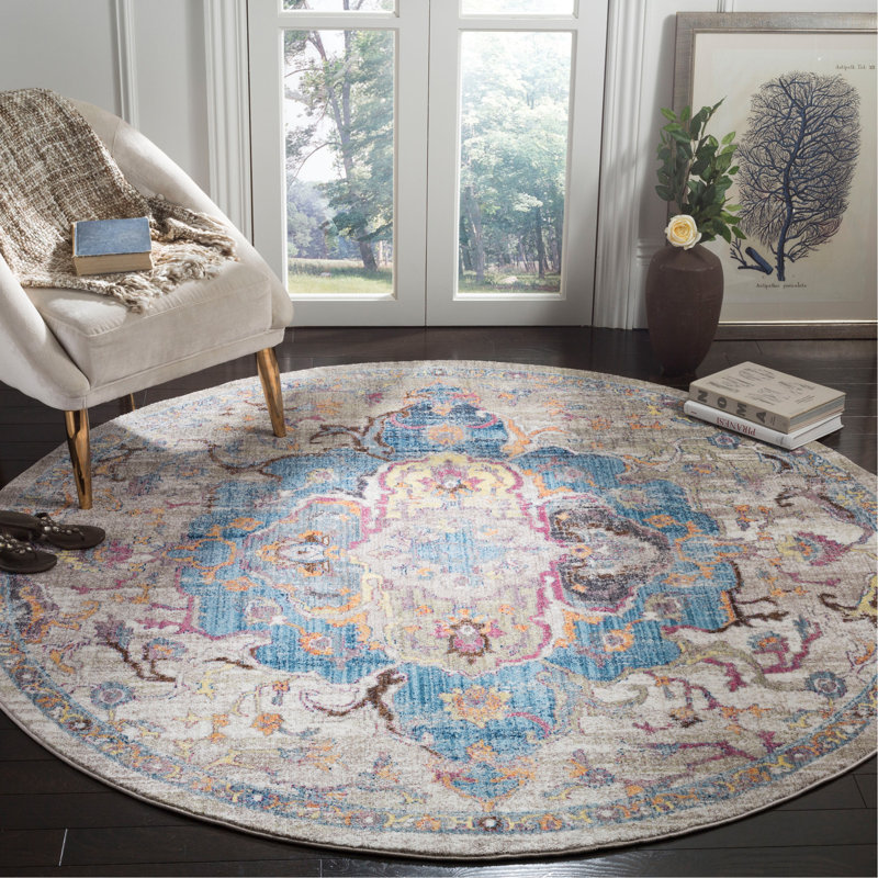 Jehanne Performance Oriental Rug, Round 7'