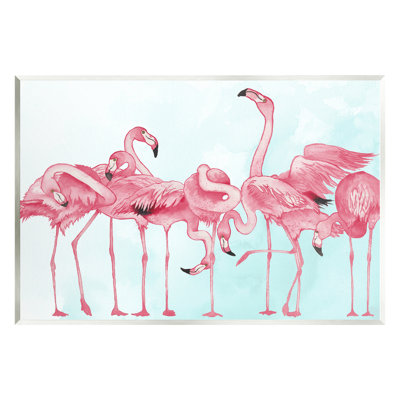 «Bold Pink Flamingo Flock Floater» par Elizabeth Medley