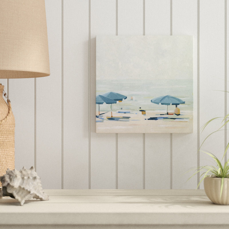 If It's The Beaches II by Emma Scarvey - Wrapped Canvas Painting, 30cm H x 30cm W