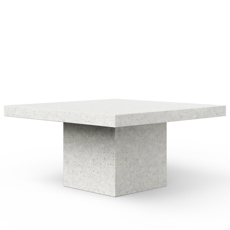 Kareen Bar & Counter Height Pedestal Dining Table, Ivory Terrazzo, Dining Table (30" Height)