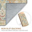 Vintage Boho Machine Washable Gold / Beige / Blue Indoor Area Rug With Non-Slip  -1353304744